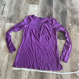 Gap Purple Long-Sleeved Button Shirt, Women’s Size Medium